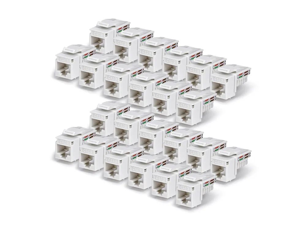 StarTech.com Cat6 Keystone Jack 24 – Pack 90 – Deg 110 – Netzwerk – CAT 6