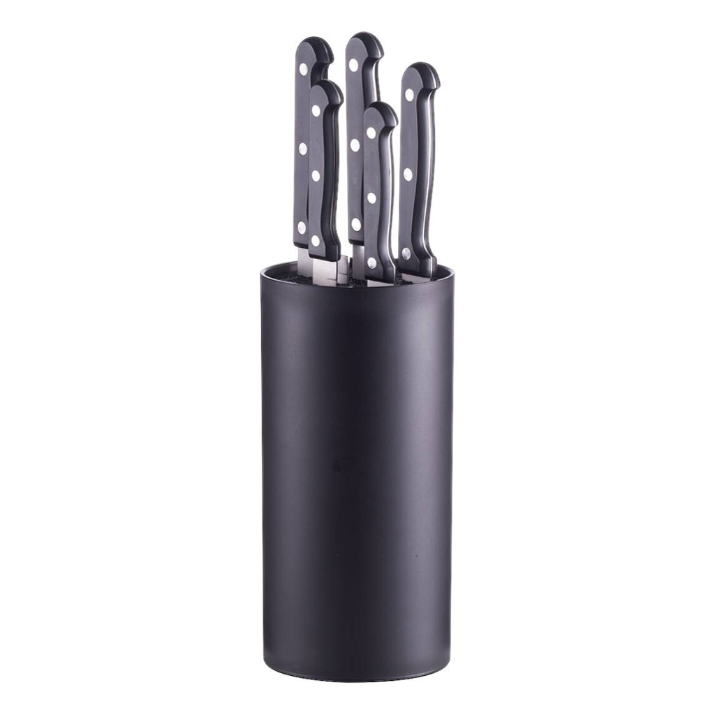Zeller Messerblock-Set schwarz Kunststoff 6 tlg.