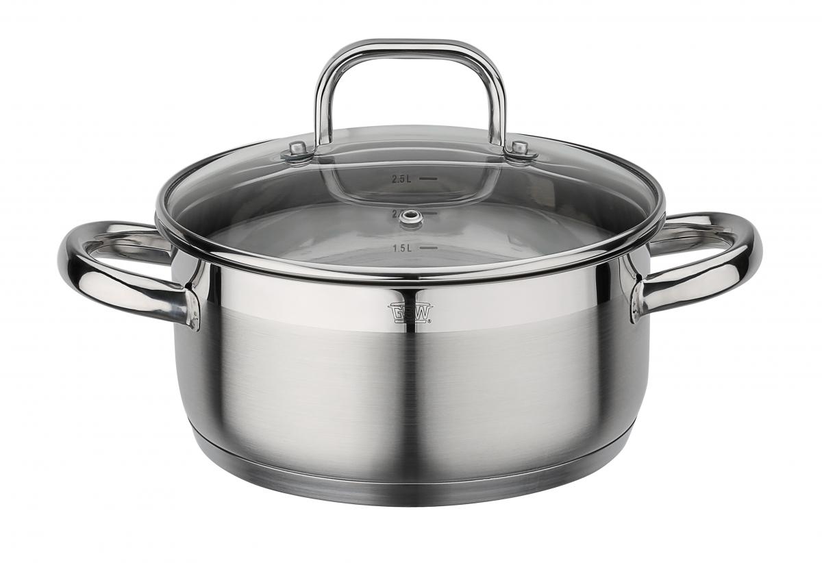 GSW Bratentopf FOGO mit Glasdeckel 20cm