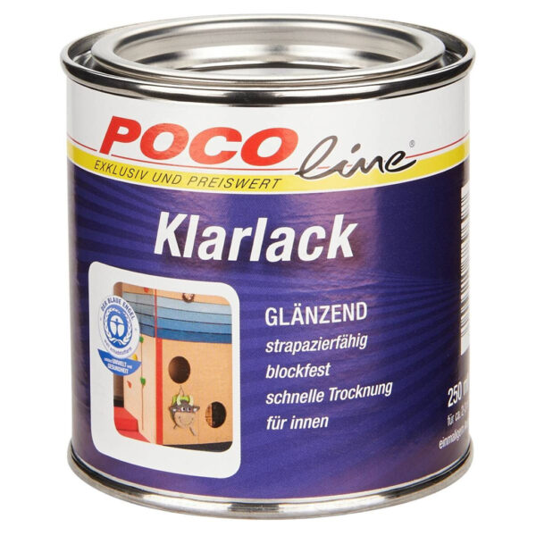 POCOline Acryl Klarlack farblos glänzend ca. 0,25 l POCOline Acryl Klarlack farblos glänzend ca. 0,25 l