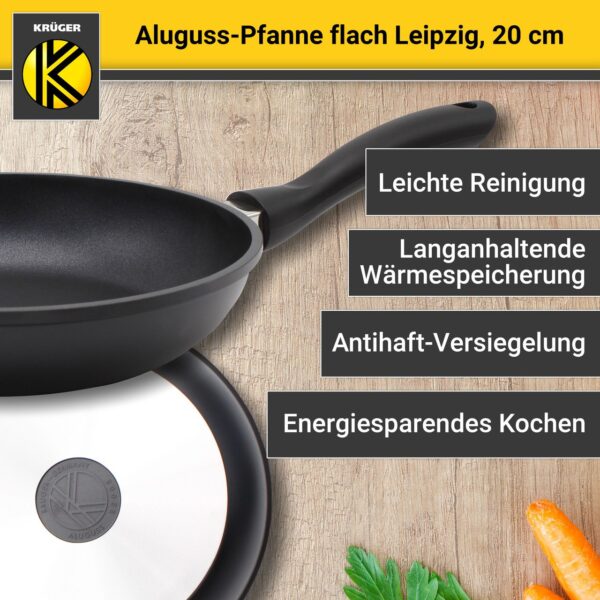 4006776046125-2 Karl Krüger Aluguss Pfanne flach LEIPZIG, 20 cm