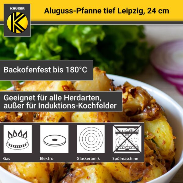4006776046552-4 Karl Krüger Aluguss Pfanne tief LEIPZIG, 24 cm