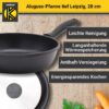Karl Krüger Aluguss Pfanne tief LEIPZIG, 28 cm