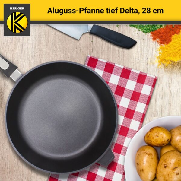 Karl Krüger Aluguss Pfanne tief DELTA, 28 cm