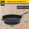 Karl Krüger Aluguss Pfanne tief DELTA, 28 cm