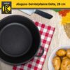 Karl Krüger Aluguss Servierpfanne DELTA rund mit Deckel, 28 cm