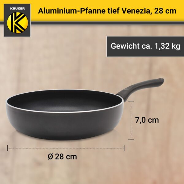 Karl Krüger Aluminium Pfanne Venezia tief, 28 cm