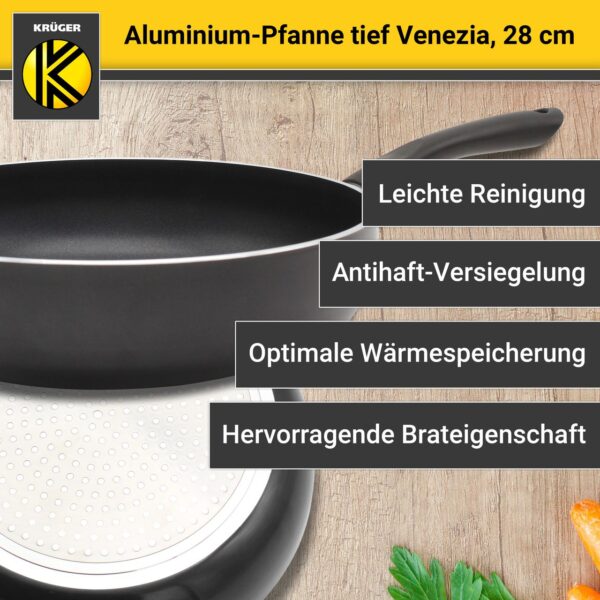 Karl Krüger Aluminium Pfanne Venezia tief, 28 cm