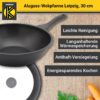 Karl Krüger Aluguss Wokpfanne LEIPZIG, 30 cm
