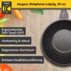 Karl Krüger Aluguss Wokpfanne LEIPZIG, 30 cm
