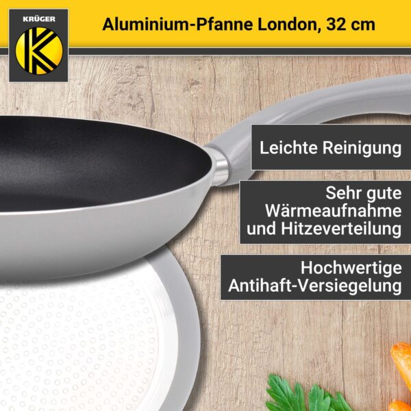 Karl Krüger Aluminium Pfanne London, 32 cm