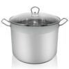 4006776074234-1 Karl Krüger Edelstahl Maxi-Topf mit Glasdeckel, 20 Liter