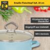 4006776088422-3 Karl Krüger Emaillierter Fleischtopf Sylt mit Glasdeckel, 20 cm