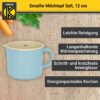 4006776088453-2 Karl Krüger Emaillierter Milchtopf Sylt, 12 cm
