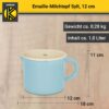 4006776088453-3 Karl Krüger Emaillierter Milchtopf Sylt, 12 cm