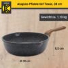 Karl Krüger Aluguss Pfanne TEXAS mit zwei Ausgieß-Vorrichtungen, 28 cm
