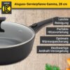 Karl Krüger Aluguss Servierpfanne Gamma rund mit Glasdeckel, 28 cm
