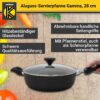 Karl Krüger Aluguss Servierpfanne Gamma rund mit Glasdeckel, 28 cm