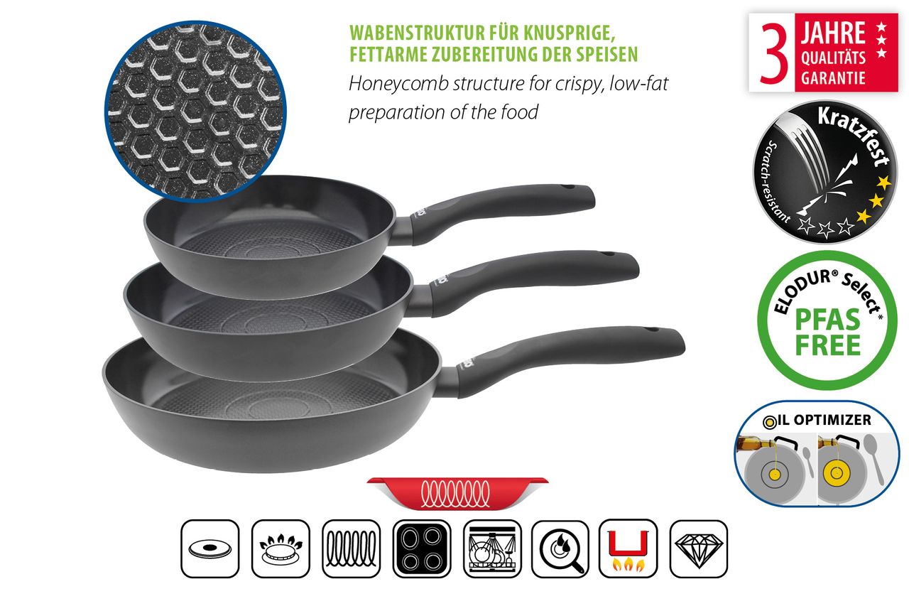 Elo Pfannen Set 3tlg „Smart Wellness“