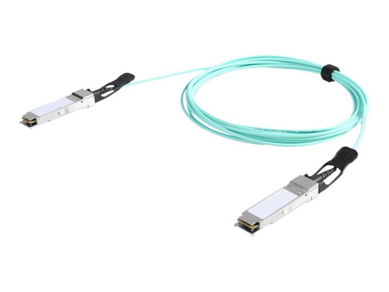 DIGITUS 40GBase – AOC Direktanschlusskabel – QSFP+ zu QSFP+ – 5 m – Glasfaser – Active Optical Cable (AOC)
