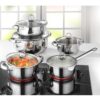 King Kochtopf-Set "New Silver Line Glass", 5 tlg.