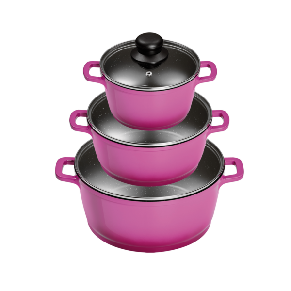 King Aluguss Kochtopfset 3/6-teilig BERRY