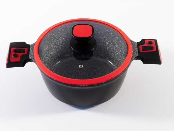 King Click-Grip Kochtopf Aluguss mit Keramikbeschichtung Ø28cm