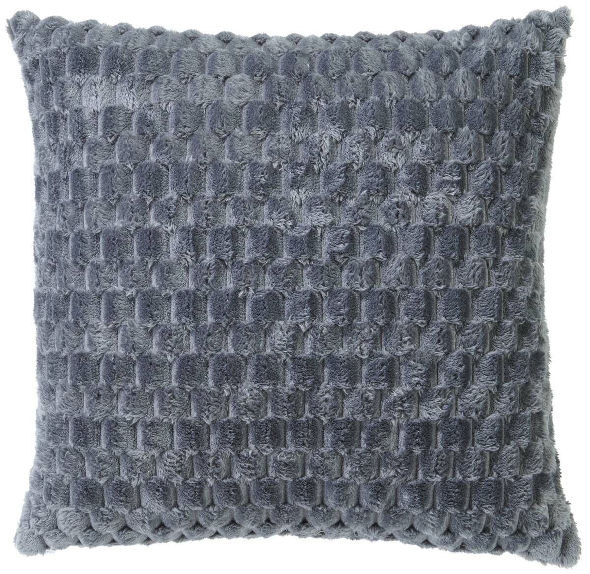 Dekokissen Wabe anthrazit Polyester B/L: ca. 45x45 cm