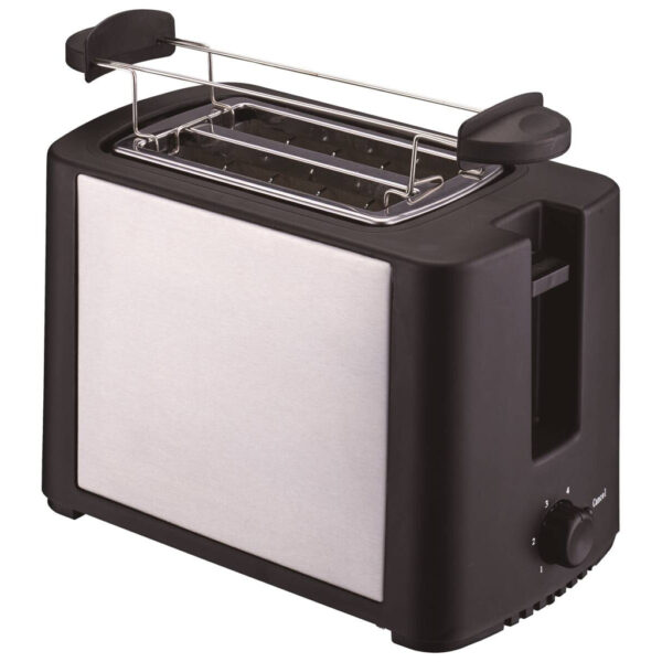 POCOline Toaster TXT-037 silber schwarz Metall Kunststoff B/H/T: ca. 13x17x25 cm