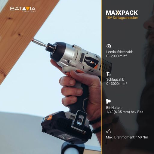 Batavia Maxxpack 18V Akku – Schlagschrauber (ohne Akku und Ladegerät)