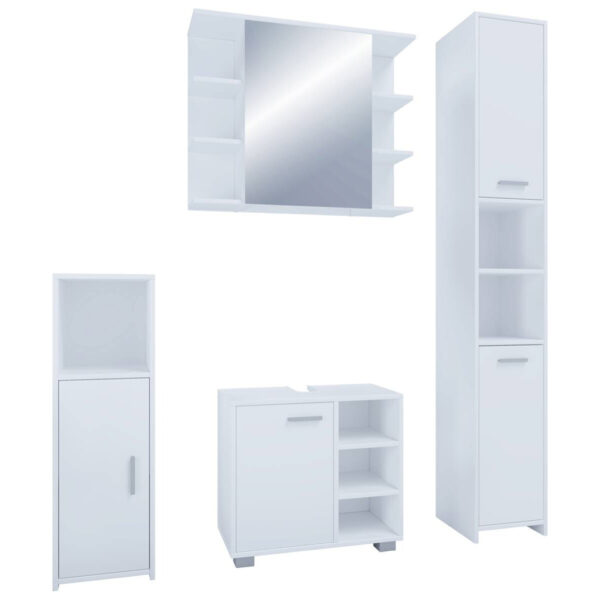 Badezimmer-Set Zalo weiß B/H/T: ca. 60x55x30 cm Badezimmer-Set Zalo weiß B/H/T: ca. 60x55x30 cm