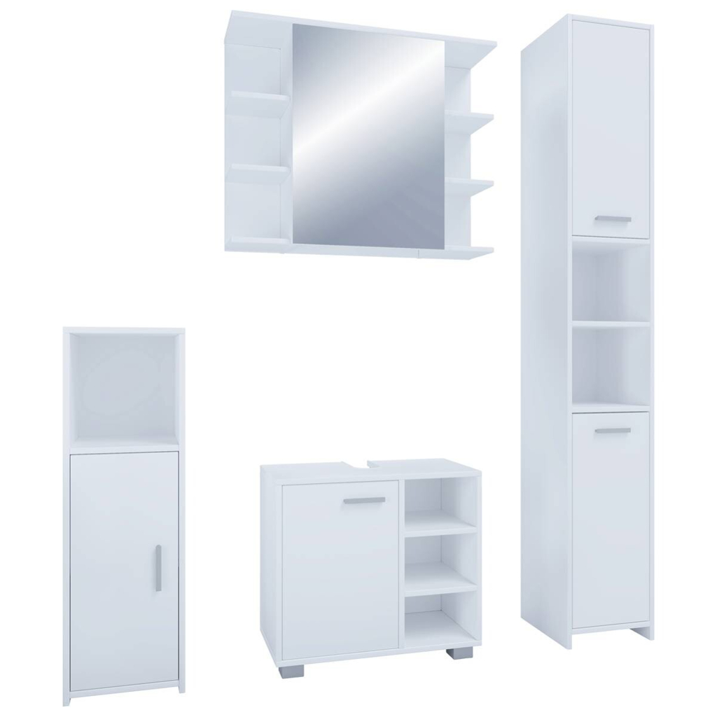 Badezimmer-Set Zalo weiß B/H/T: ca. 60x55x30 cm