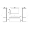 4058166055958-10 Home Deluxe Badmöbel WANGEROOGE BIG 80 cm XL – schwarz