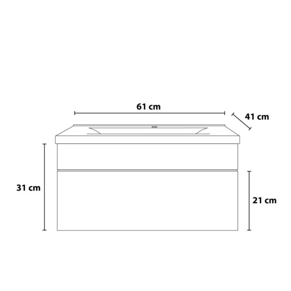 4058166164162-4 Home Deluxe Badmöbel WANGEROOGE S – Grau
