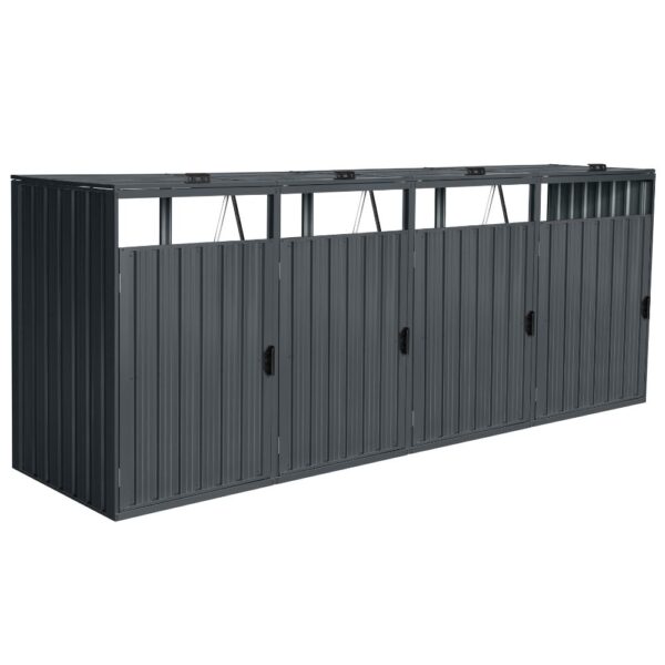 Home Deluxe Mülltonnenbox CUBO – 4x 240 L