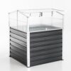 4059306004430-1 POWERTEC GARDEN Hochbeet aus Polycarbonat, ca. 100 x 100 x 125 cm – Anthrazit
