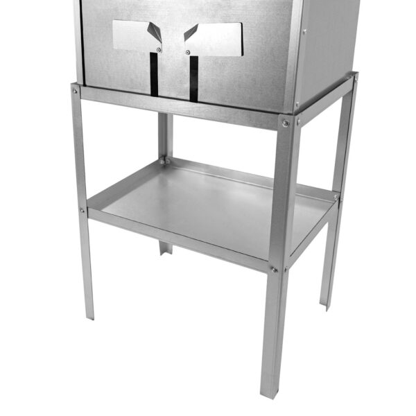 Lemodo Untergestell für Räucherofen Stahl 41, 5x29, 5x50 cm, Tisch für Kalträucherofen