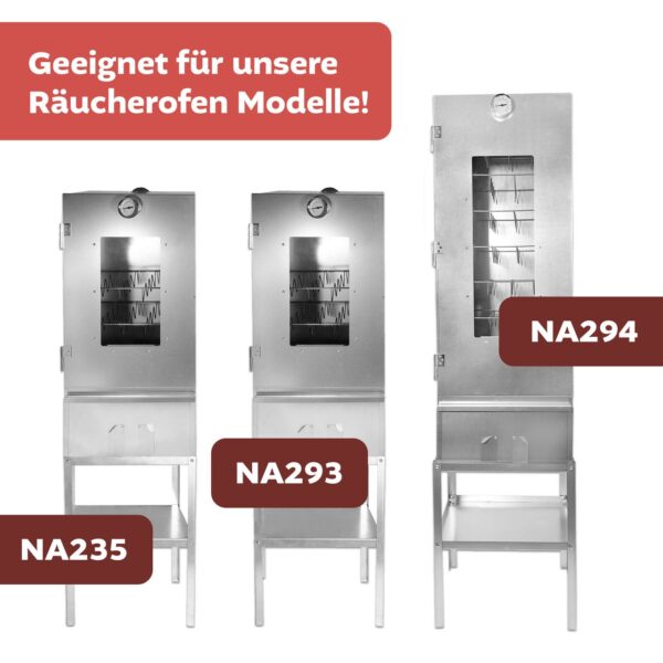 Lemodo Untergestell für Räucherofen Stahl 41, 5x29, 5x50 cm, Tisch für Kalträucherofen
