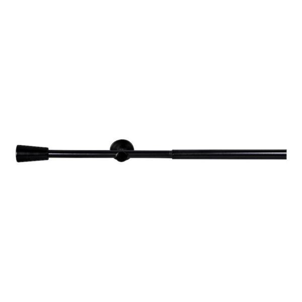 Gardinenstange schwarz Metall ausziehbar von ca. 100 bis 190 cm 1.0 Läufe Gardinenstange schwarz Metall ausziehbar von ca. 100 bis 190 cm 1.0 Läufe