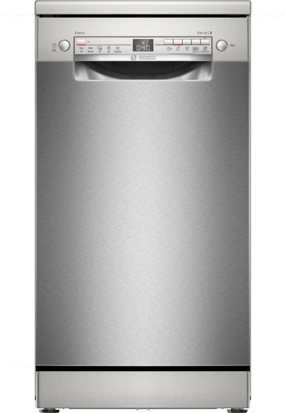 Bosch SPS2HMI42E Standspüler 45cm Silber Inox EEK: E edelstahlfarbig lackiert Trocknung: Wärme