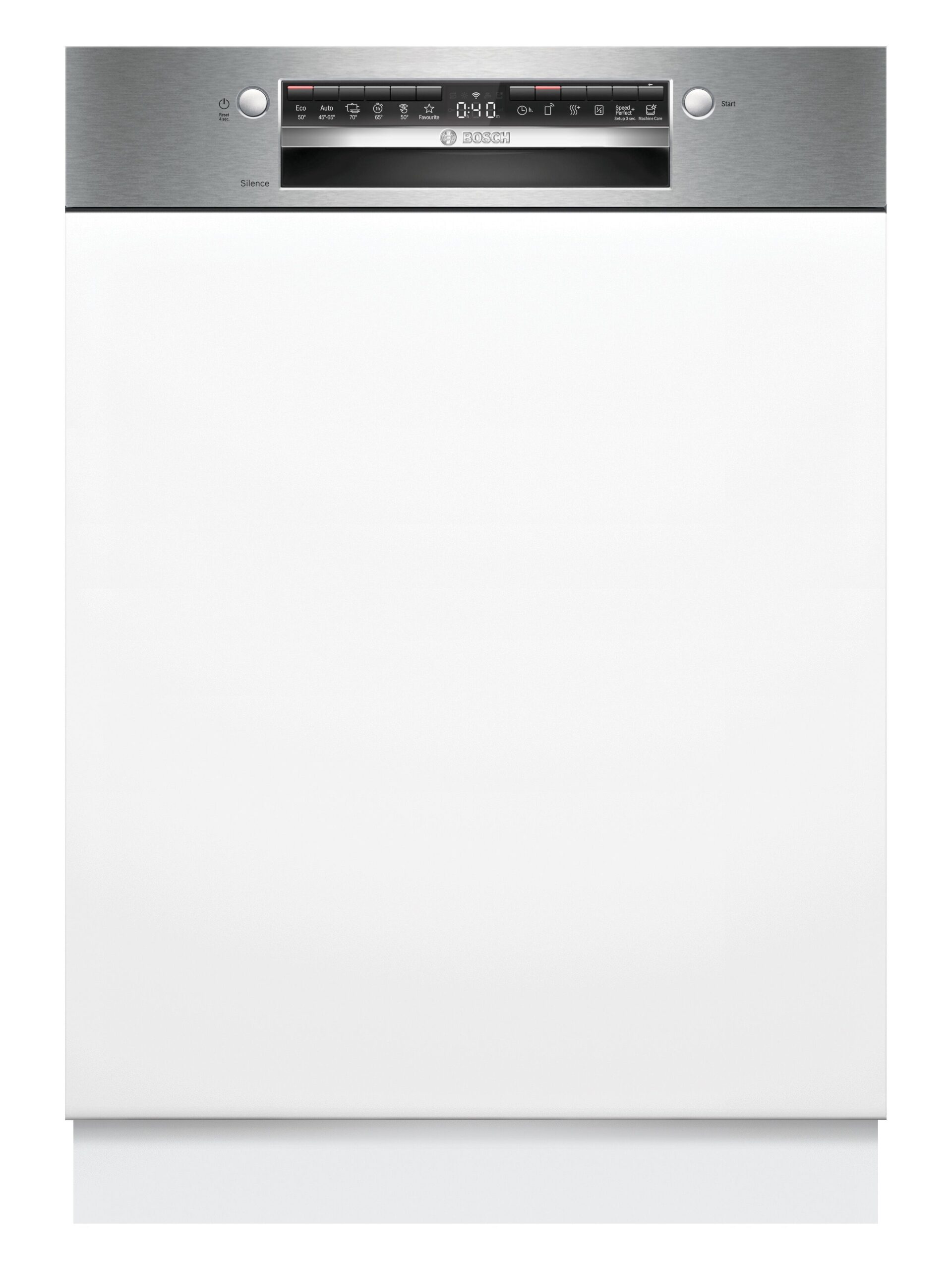 Bosch Serie 4 SMI4HVS00E Geschirrspüler, teilintegriert, 60 cm