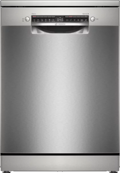 Bosch SMS4HTI00E Standspüler 60 cm silber – inox EEK: D edelstahlfarbig lackiert Trocknung: Wärme