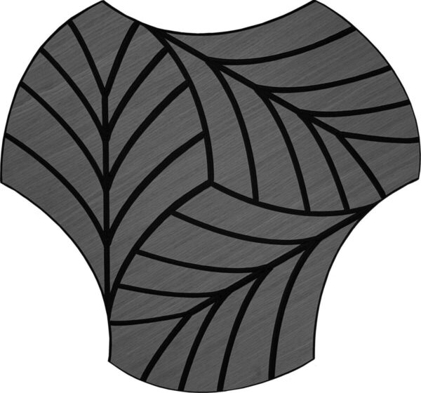 Wandpaneel grau B/H: ca. 64x60 cm Wandpaneel grau B/H: ca. 64x60 cm