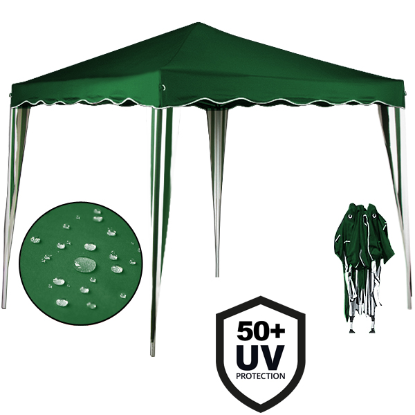 Casaria Deuba Faltpavillon „Capri“ 3 x 3 m, Grün