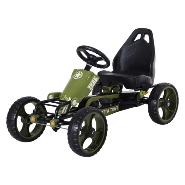 HOMCOM Go Kart schwarz B/H/L: ca. 54x61x105 cm