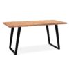 4251757721311-1 Wohnling Esszimmertisch 140 cm Akazie Massivholz Esstisch Küchentisch Baumkante
