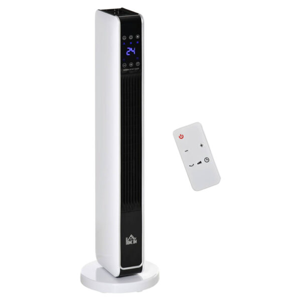 HOMCOM Heizlüfter 820-249V90 silber weiß schwarz Edelstahl Polypropylen Kunststoff B/H/L: ca. 21x21x73 cm ca. 2200 W HOMCOM Heizlüfter 820-249V90 silber weiß schwarz Edelstahl Polypropylen Kunststoff B/H/L: ca. 21x21x73 cm ca. 2200 W