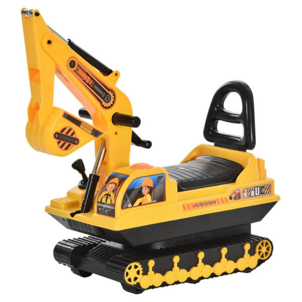 HOMCOM Kinder-Rutscherfahrzeug Bagger gelb B/H/L: ca. 24x58,5x78 cm HOMCOM Kinder-Rutscherfahrzeug Bagger gelb B/H/L: ca. 24x58,5x78 cm