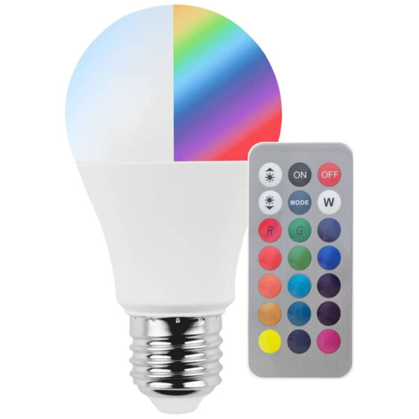 Blulaxa LED-Leuchtmittel RGB + CW dimmbar mit Fernbedienung 50985 E27 Blulaxa LED-Leuchtmittel RGB + CW dimmbar mit Fernbedienung 50985 E27