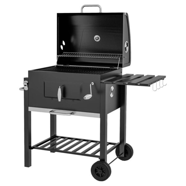Outsunny Holzkohlegrill Edelstahl B/H/L: ca. 65x108x113 cm Outsunny Holzkohlegrill Edelstahl B/H/L: ca. 65x108x113 cm
